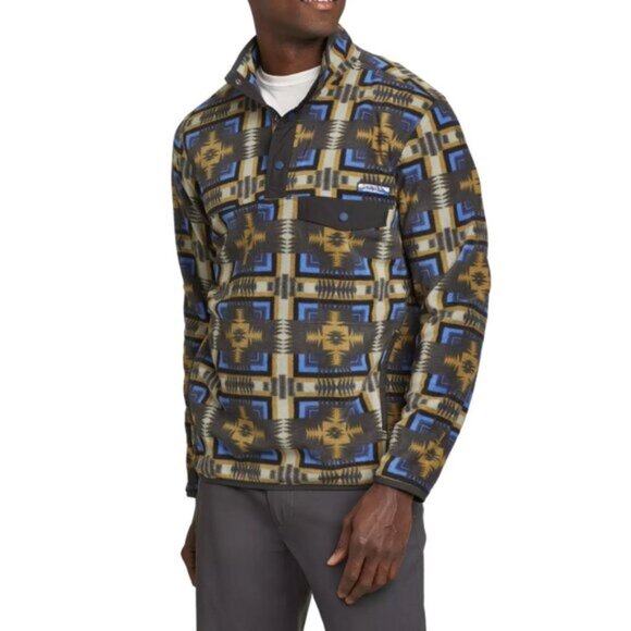 Eddie Bauer Chutes Snap Mock Pullover Jacket Size M - Picture 1 of 12